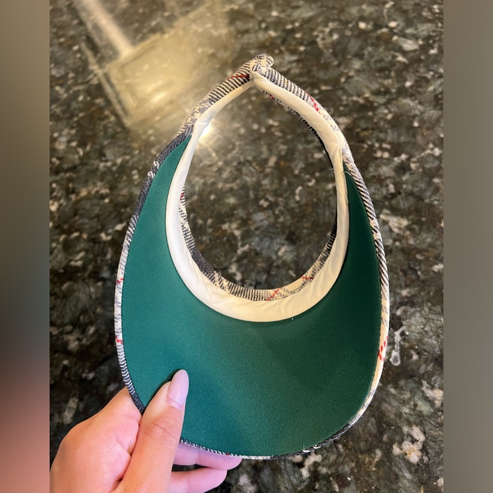 Balenciaga Plaid Embroidered Visor - Picture 3 of 3